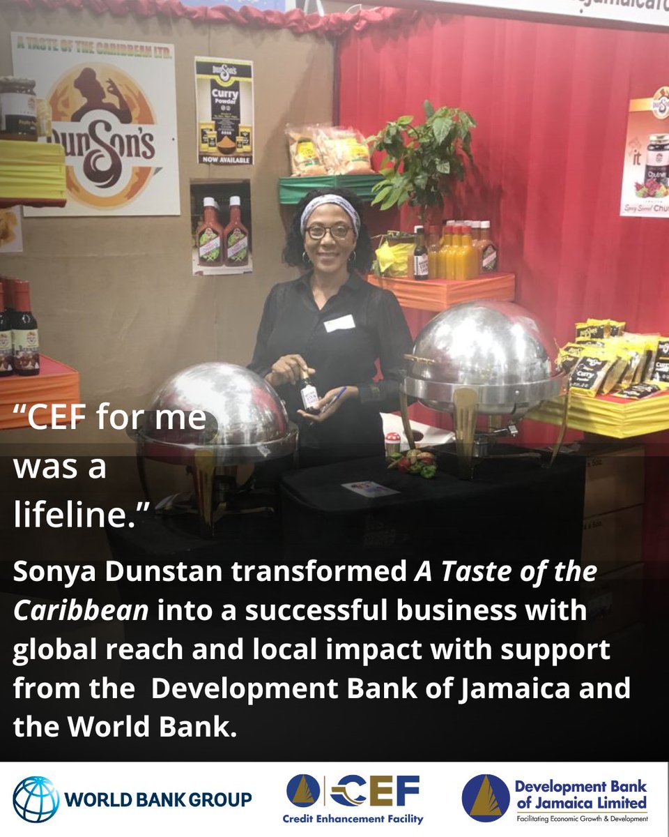 WBCaribbean's tweet image. This @WorldBank project is helping Jamaican small businesses access the finance they need to grow, create jobs, and compete globally. Here’s how firms like Sonya's are fueling opportunity and strengthening communities.
Read: wrld.bg/UKTN50Wplnv | @DBJamaica