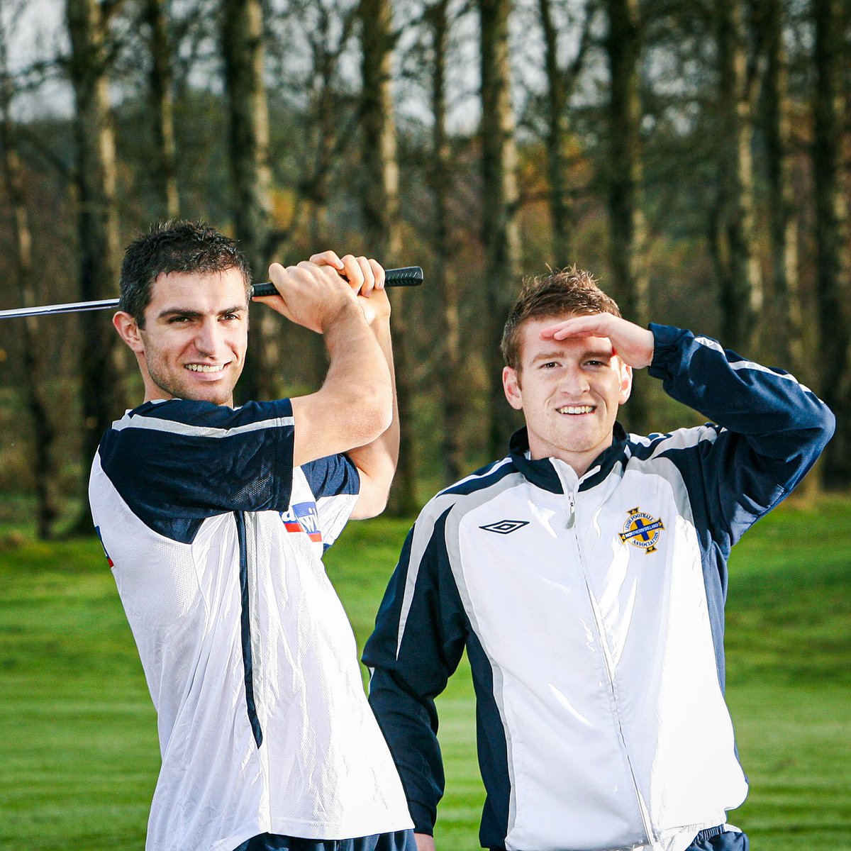 NorthernIreland's tweet image. ⛳️ With @TheOpen being played on home turf, we’ve got a question for you..

Which four Northern Ireland footballers would make up your dream golfing four-ball? 👀🏌️‍♂️

Here&apos;s some inspiration 👇 #GAWA