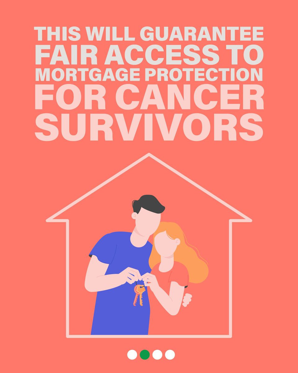 BrendanSmithTD's tweet image. ‘Right to be Forgotten’ legislation has started ✅
🏠 This will guarantee fair access to mortgage protection for cancer survivors 💪
✅ 7 years cancer-free (or 5 if under 18 at diagnosis) = legal right to coverage
🔒 Now insurers will be legally bound, no opt-outs