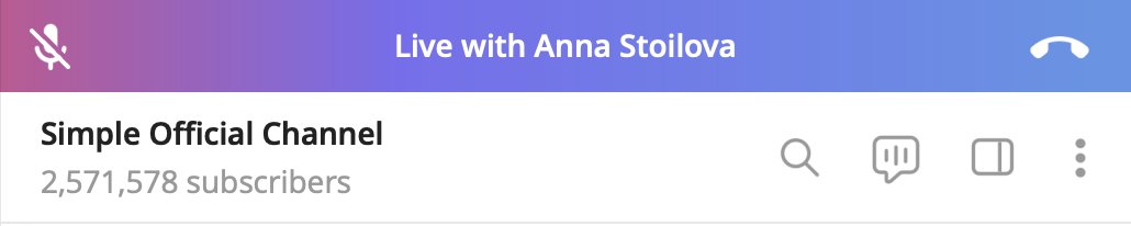 Anna Stoilova ๐ GDC (@annastoic) on Twitter photo Live with <a href="/smpl_app/">Simple Crypto</a> in 1hour ๐ฅ
2.5m subscribers
๐ Join us on TG: t.me/smpl_app Live with <a href="/smpl_app/">Simple Crypto</a> in 1hour ๐ฅ
2.5m subscribers
๐ Join us on TG: t.me/smpl_app