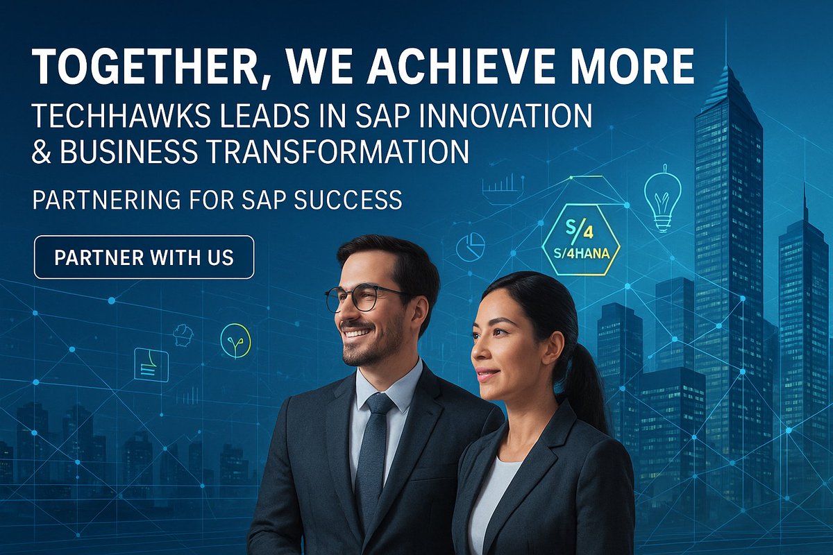tech_hawks's tweet image. 🚀 Together, We Achieve More!

TechHawks leads in #SAP innovation &amp;amp; transformation.

✔️ SAP S/4HANA Migration
✔️ On-demand SAP Consultants
✔️ Digital Strategy

Let’s future-proof your business.
👉 techhawksconsulting.com

#SAPExperts #SmartTransformation #SAP #SAPS4HANA