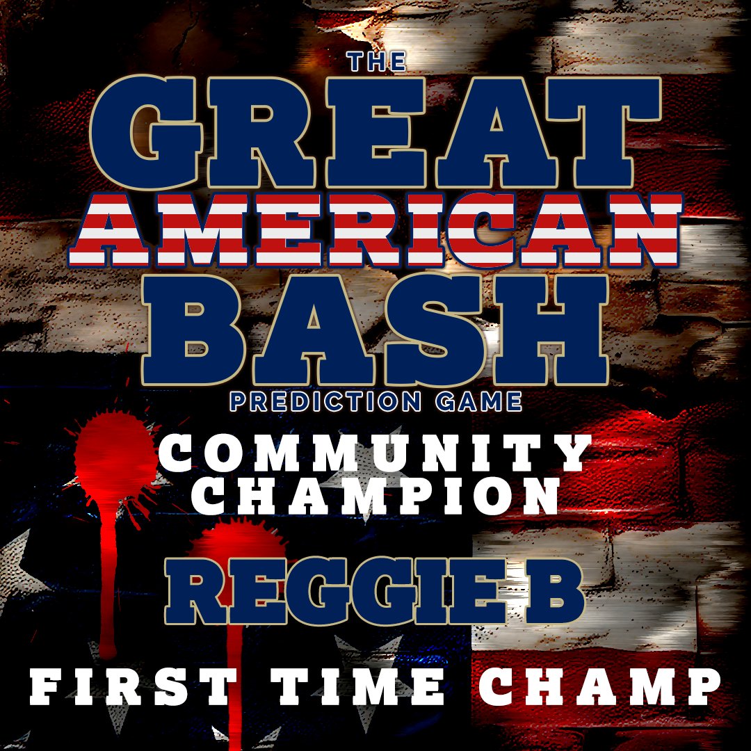 PWScorecards's tweet image. #ANDNEW Prowess NXT Community Champion
Reggie B
First-Time Champ
Thanks for playing along with #pws for #NXT Great American Bash. We'll be back this weekend for #Slammiversary. #prowess #wwe #wwenxt #wwegab #nxtgab
prowrestlingscorecards.com/2025/06/21/nxt…