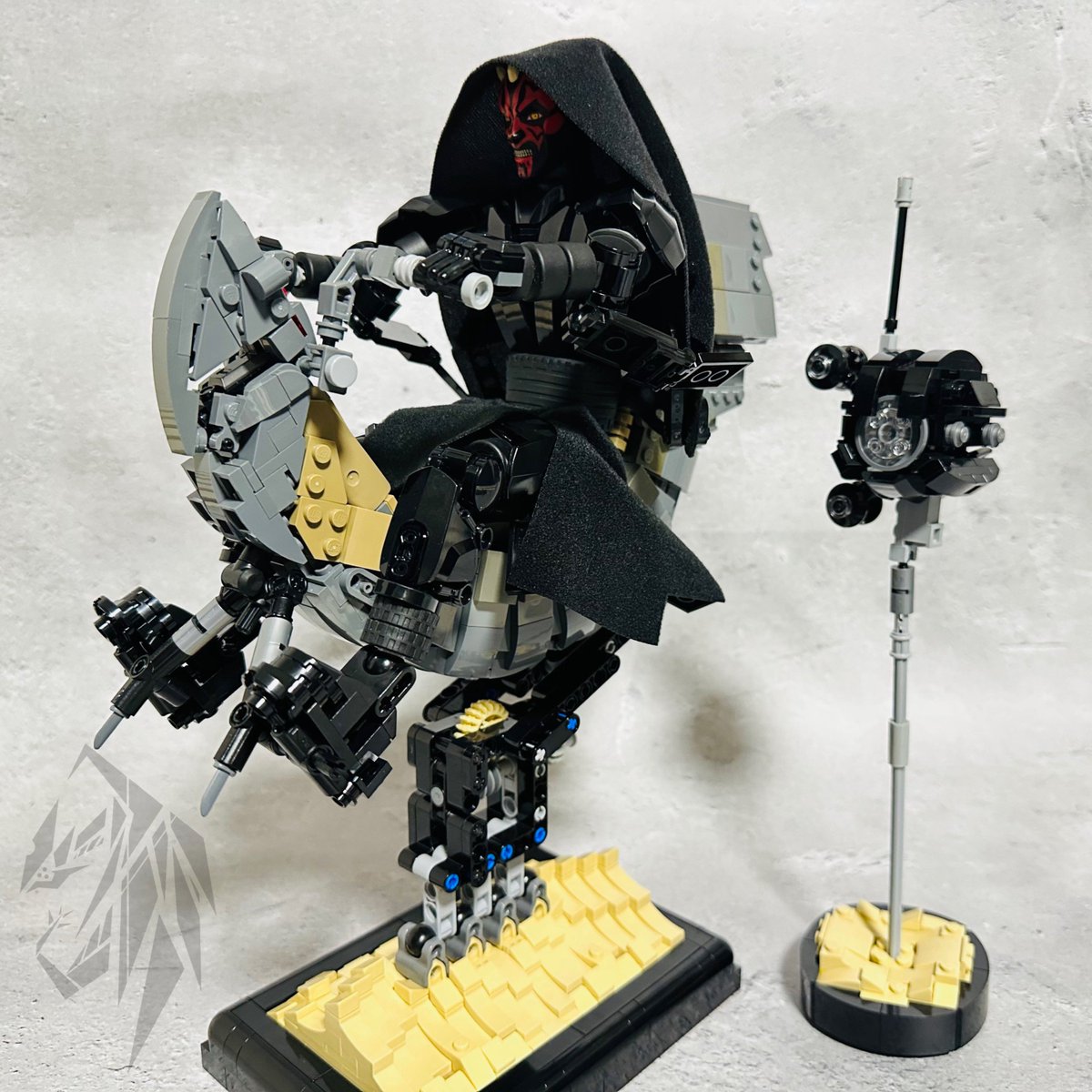 ダース・モール＆シス・スピーダー / Darth Maul and Sith speeder
#LEGO #StarWars