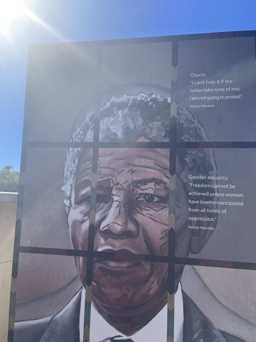 AnnLinde's tweet image. Today at International #NelsonMandelaDay I share a pic from the interesting @apartheidmuseum in Johannesburg I visited in June. Read the text and sense the warm humor Mandela had🇿🇦❣️