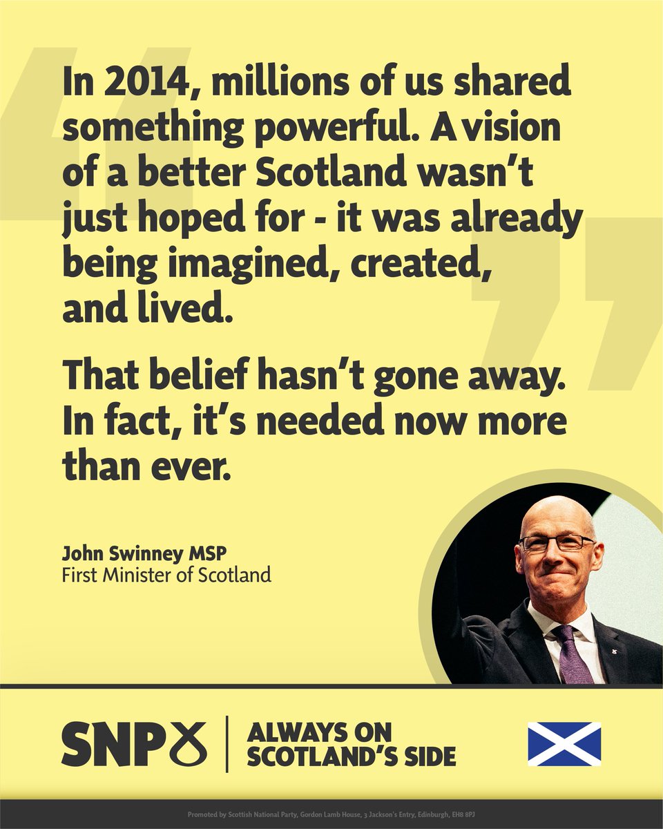 🏴󠁧󠁢󠁳󠁣󠁴󠁿 We can create a better Scotland for us all.