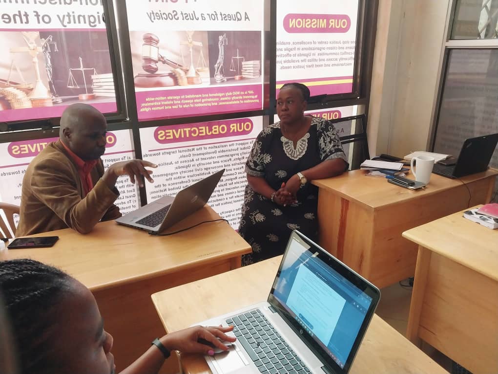 JusticessP's tweet image. Today @JusticessP programs staff convene in preparation of the second annual convention on the state of policing in Uganda