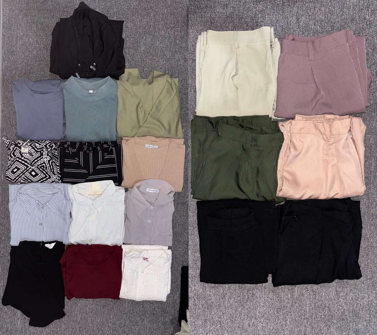 chycsa's tweet photo. panggilan kepada big size girlies!! 🙋🏻‍♀️💕

aku mau preloved pakaian pribadiku nih, ada jaket sweater outer kemeja blouse sama celana!! cocok buat LD 110 ke atas 😋

bakal aku upload berkala di thread ini, di cek yaa! 🫶 https://t.co/YKPHEby2yo