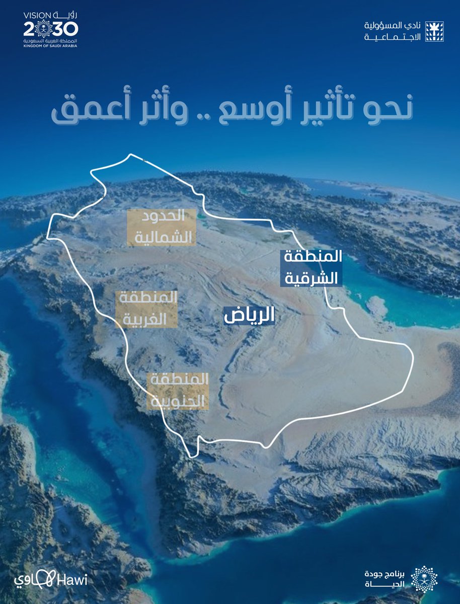 نحو أثراً مستدام 🇸🇦

نُعلن بكل فخر عن تدشين
فروع نادي المسؤولية الاجتماعية في:

📍 المنطقة الوسطى 
📍 المنطقة الشرقية

خطوات جديدة في مسيرتنا لنشر ثقافة العطاء وقريباً… نصل إلى:

📍المنطقة الجنوبية
📍 المنطقة الشمالية
📍 المنطقة الغربية

كونوا جزءًا من رحلتنا في صناعة الأثر 💪🏻