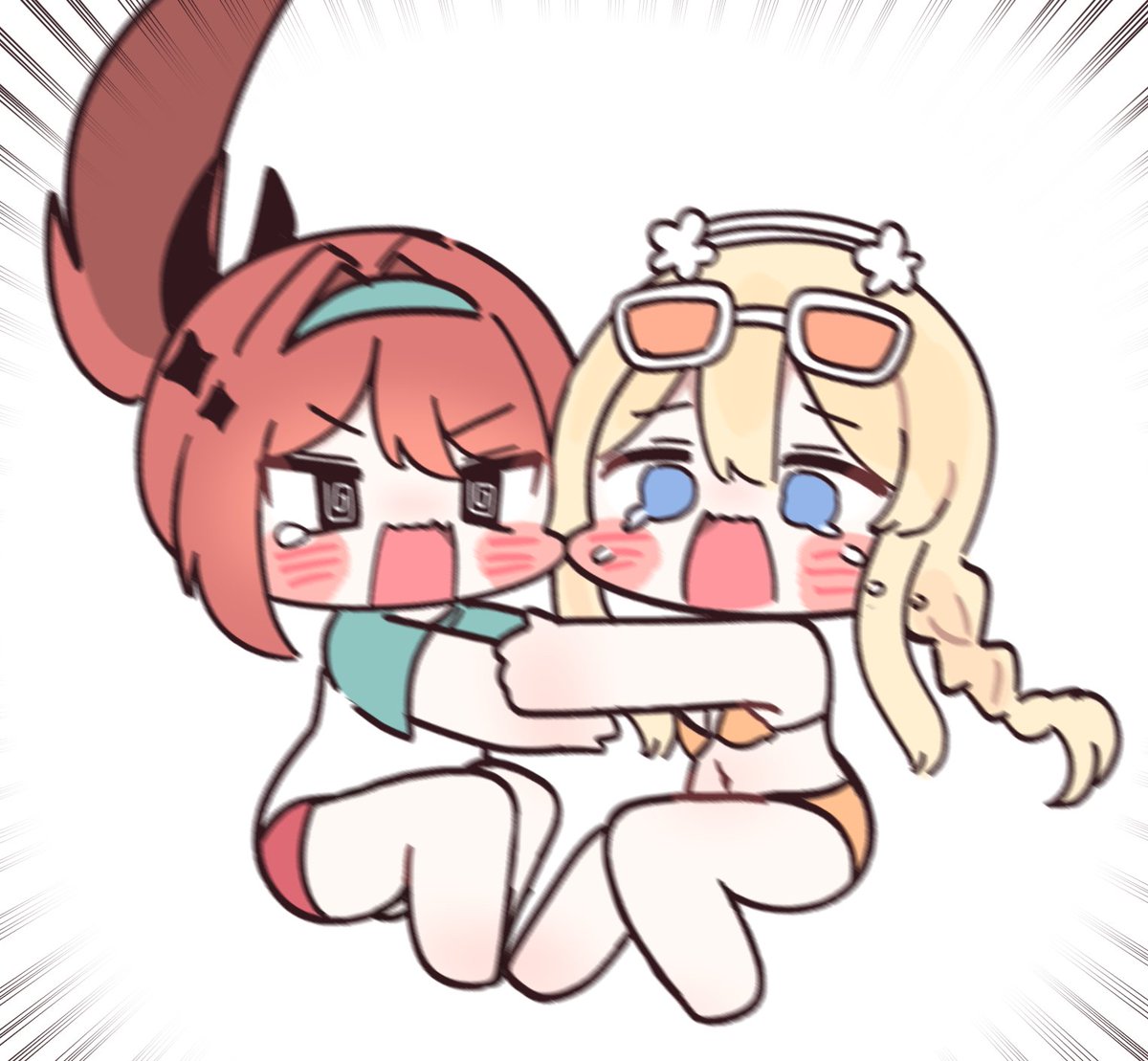 #ニケ #NIKKE #NIKKEfanart 
おばけこわい同盟
귀신무셔어동맹