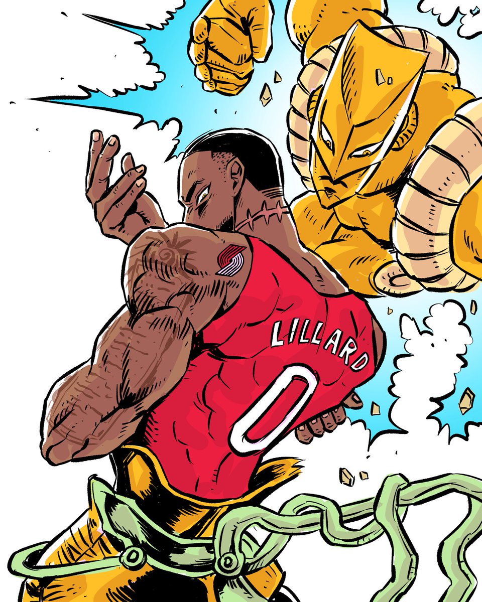 Damian Lillard is back to the Blazers. #dio #JoJosBizarreAdventure