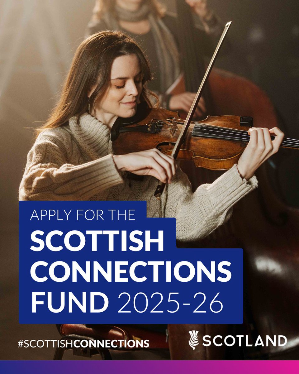 ScotGovBrussels's tweet image. The #ScottishConnections Fund 2025-26 is now open for applications.
Grants of up to £5,000 are available for new projects that promote Scotland and bring together our diaspora around the world.
Find out more ⬇
gov.scot/publications/s…