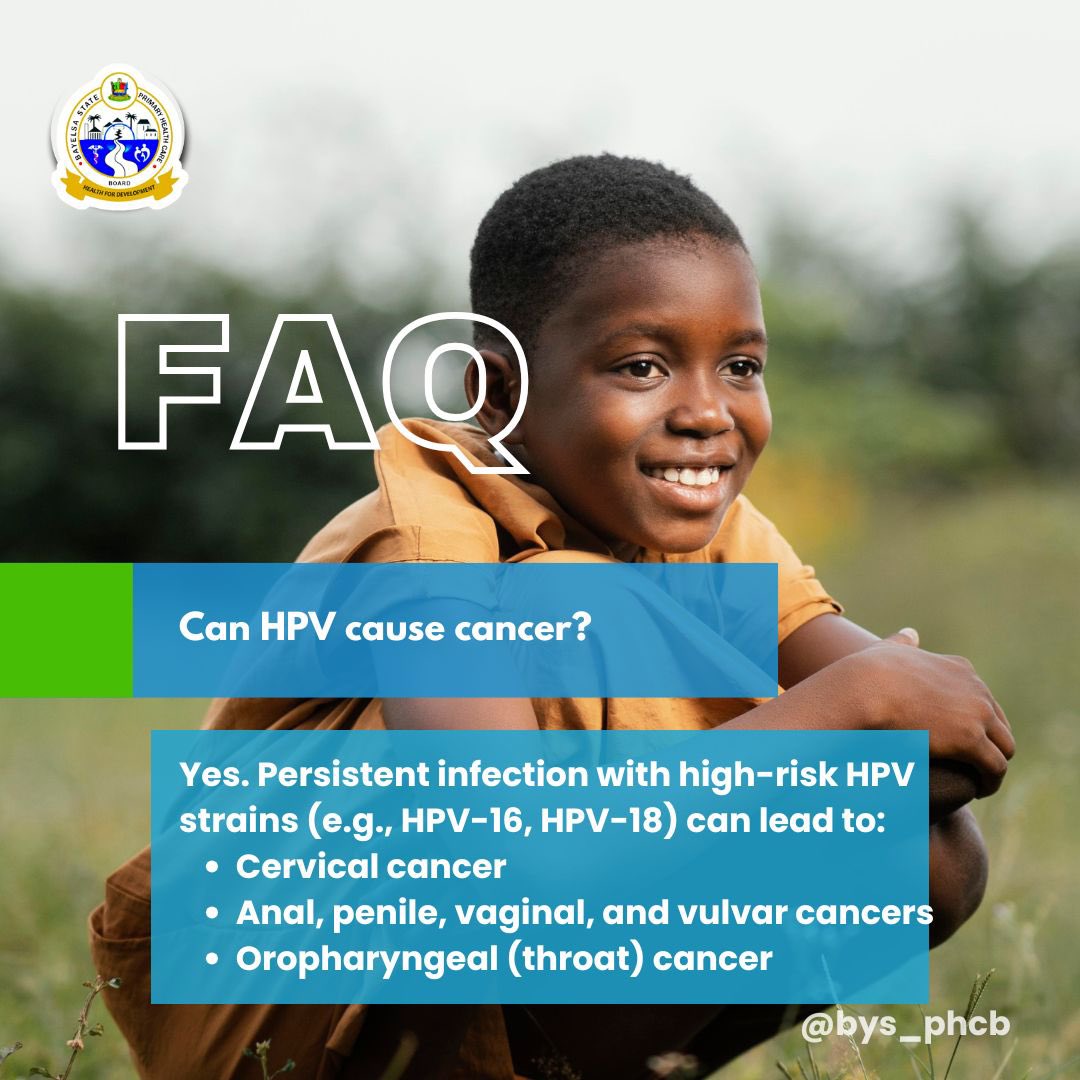 bysphcb's tweet image. Knowledge is power, and prevention starts with awareness. 
Stay informed, stay protected.

 #bysphcb #bayelsastatehealthmatters 
#healthgistbybysphcb #bayelsastateprimaryhealthcareboard 
#hpvvaccineawareness #cervicalcancerawareness #hpvawareness #vaccinatetoprotect