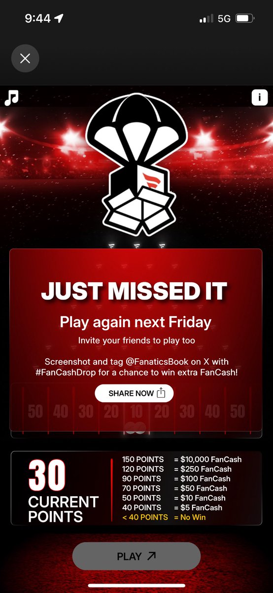 Damn <a href="/FanaticsBook/">Fanatics Sportsbook</a> can’t let me win once I’ve lost every week since this shit started lol