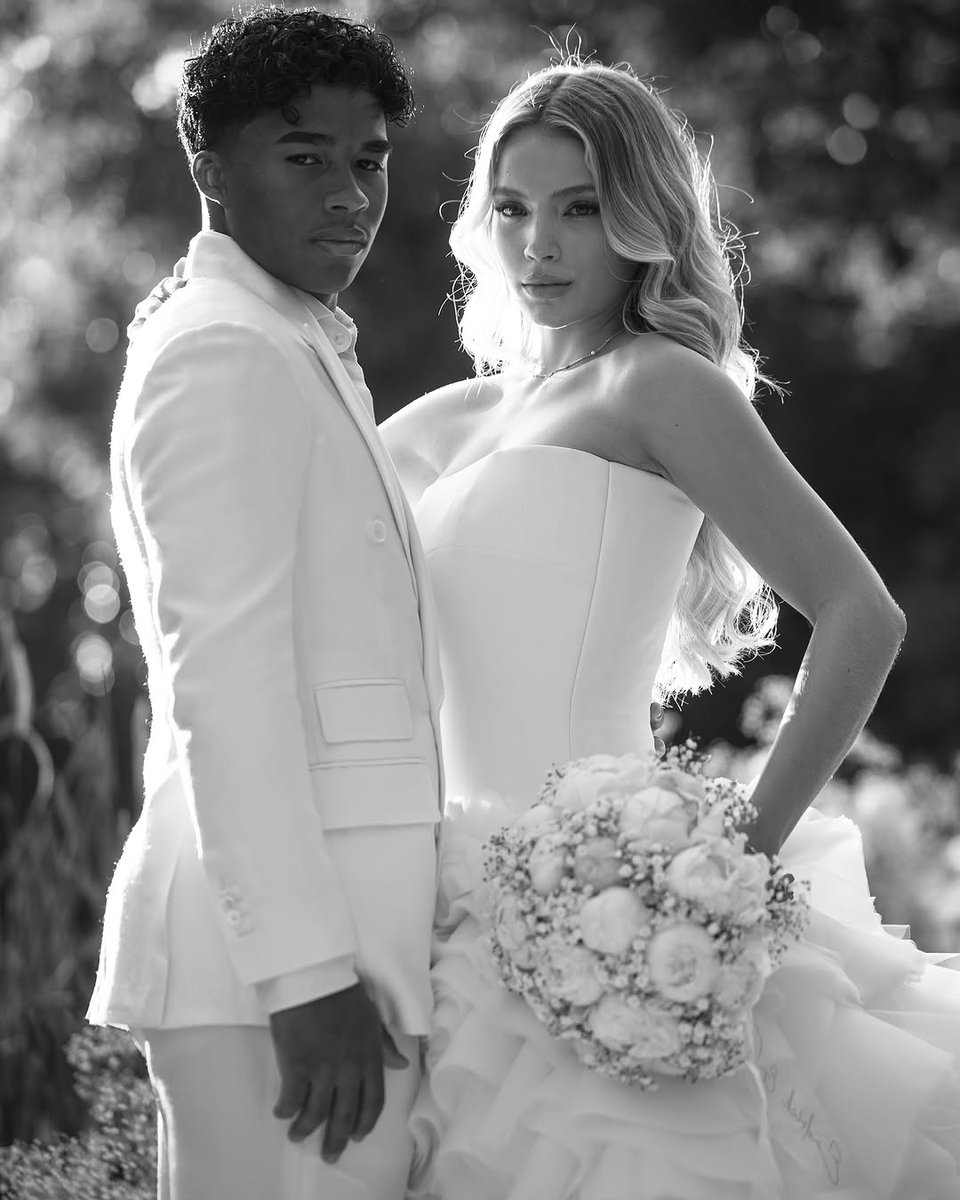 18-year old Real Madrid prospect Endrick got married today. 💍🤍