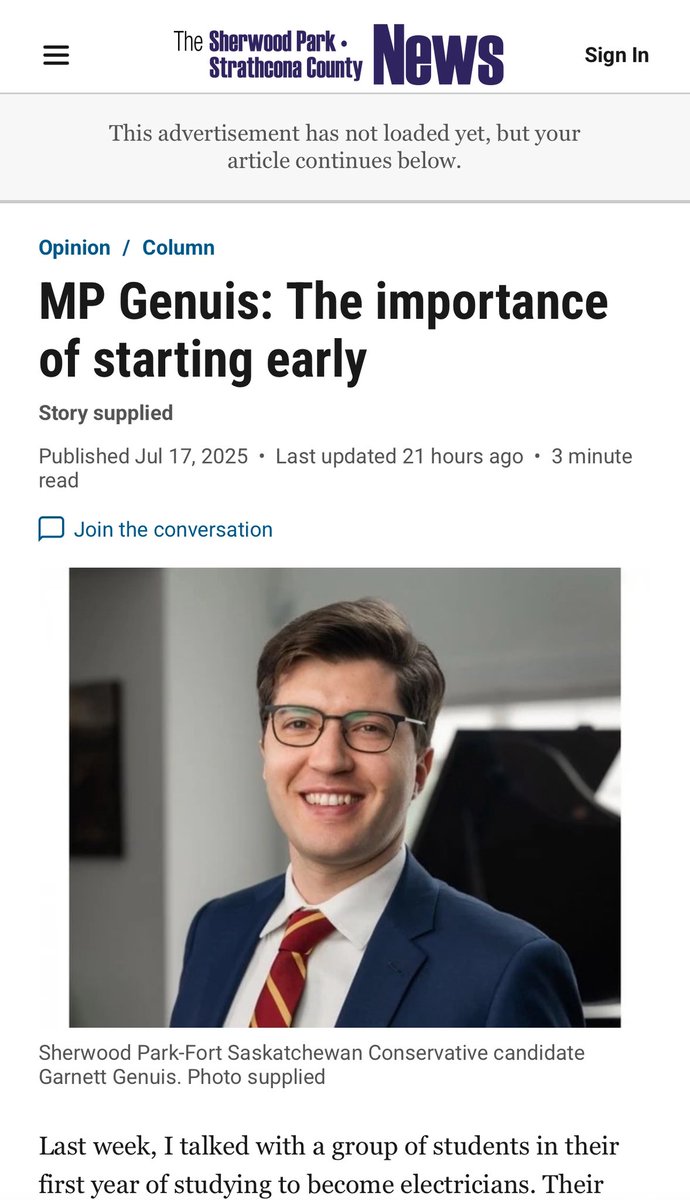 GarnettGenuis's tweet image. In this tough economy, I’ve got some advice for young people looking to get ahead.
Read more here: sherwoodparknews.com/opinion/column…