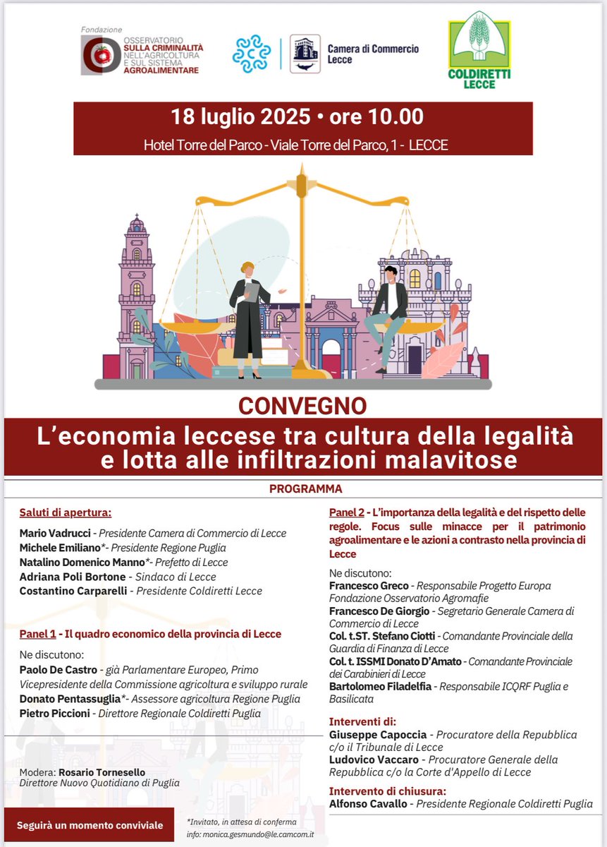 Paolo De Castro (@paolodecastro) on Twitter photo 🔴 Oggi a #Lecce, al convegno su #agromafie promosso da @Coldiretti, sono tornato a commentare la proposta di #QFP della Commissione dove, il #Parlamento europeo è stato completamente ignorato. Non è ancora chiaro perché <a href="/vonderleyen/">Ursula von der Leyen</a> abbia scelto di andare contro #agricoltori, 🔴 Oggi a #Lecce, al convegno su #agromafie promosso da @Coldiretti, sono tornato a commentare la proposta di #QFP della Commissione dove, il #Parlamento europeo è stato completamente ignorato. Non è ancora chiaro perché <a href="/vonderleyen/">Ursula von der Leyen</a> abbia scelto di andare contro #agricoltori,