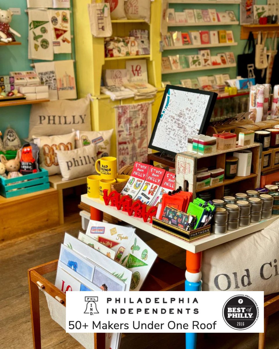 #PhiladelphiaIndependents has you covered with all-local, handmade goods—Jawn tees, Joel Embiid prints, LOVE earrings, pretzel necklaces, and more. Humor, heart, and hustle are in every piece.

#CraftNOWPhilly #PhillyMakers #OldCityPhilly #ShopLocalPhilly