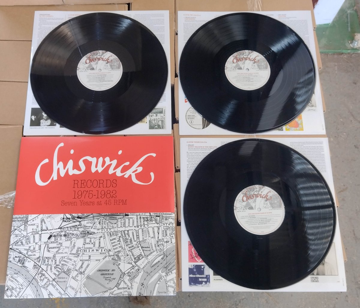 AceRecordsLtd's tweet image. #justlanded "Chiswick Records 1975 - 1982 Seven Years At 45 RPM" release date: 29.08.2025 🔥