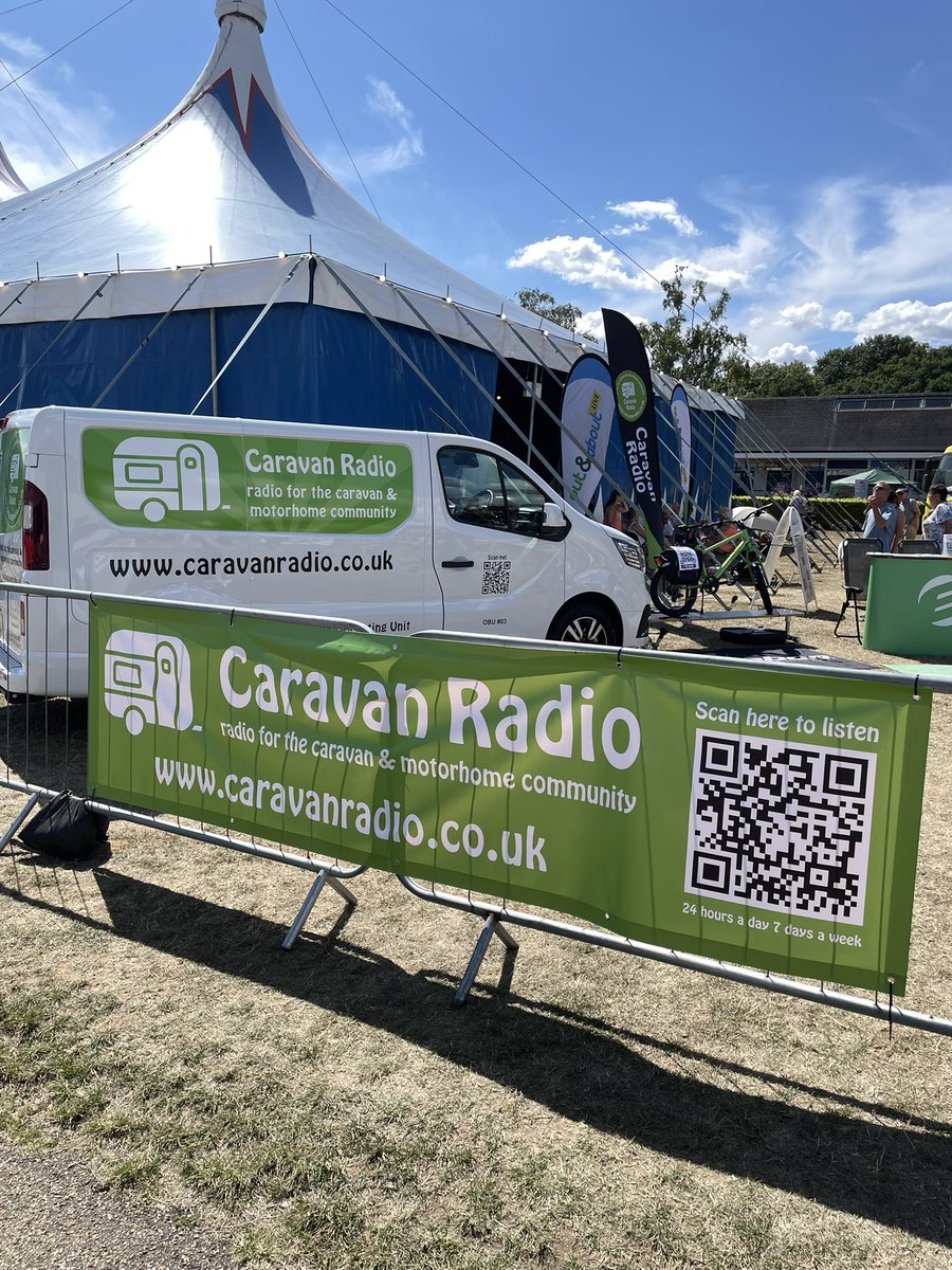 Caravan Radio at a very hot Norfolk Show Ground caravanradio.co.uk #caravan #motorhome #campervan