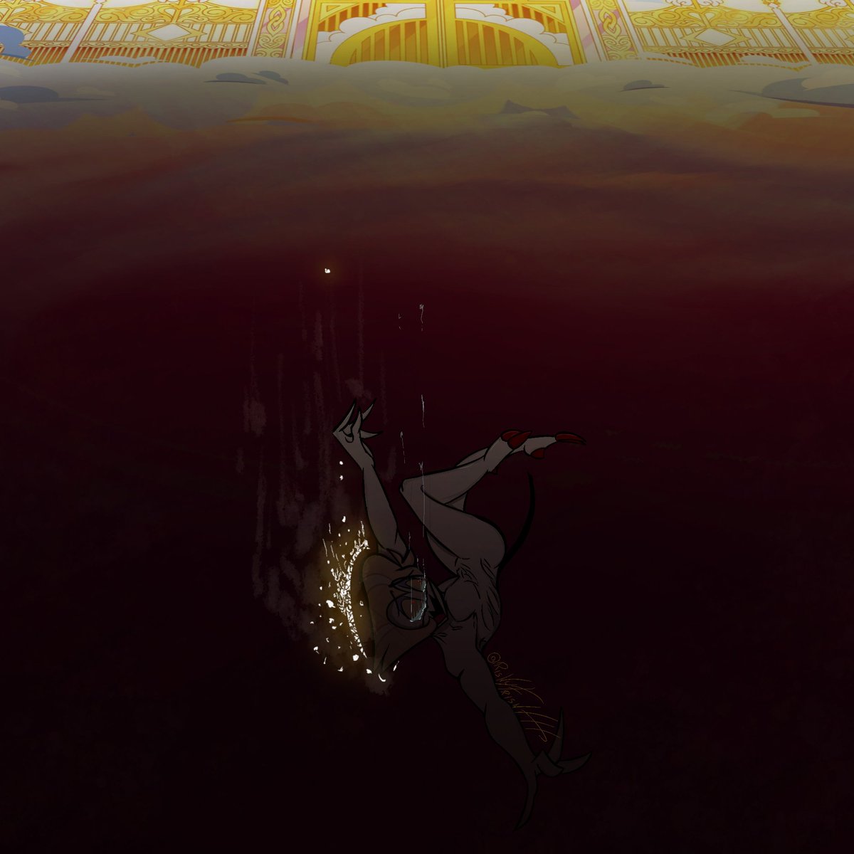 RiskyFriskHH's tweet image. The Fall.
-
-
-
#lucifer #HazbinHotel #HazbinHotelLucifer #hazbinhotelfanart #art