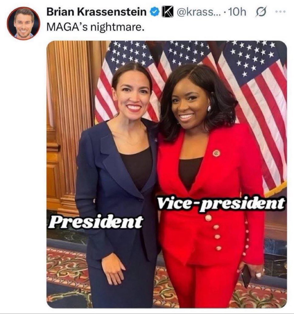 NickJFreitas's tweet image. This is who the Democrats want as their ticket?
Your terms are acceptable.