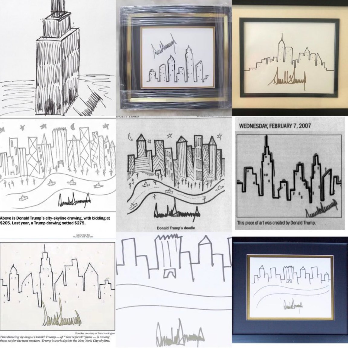 “In 47 years, I’ve never seen my father doodle.”