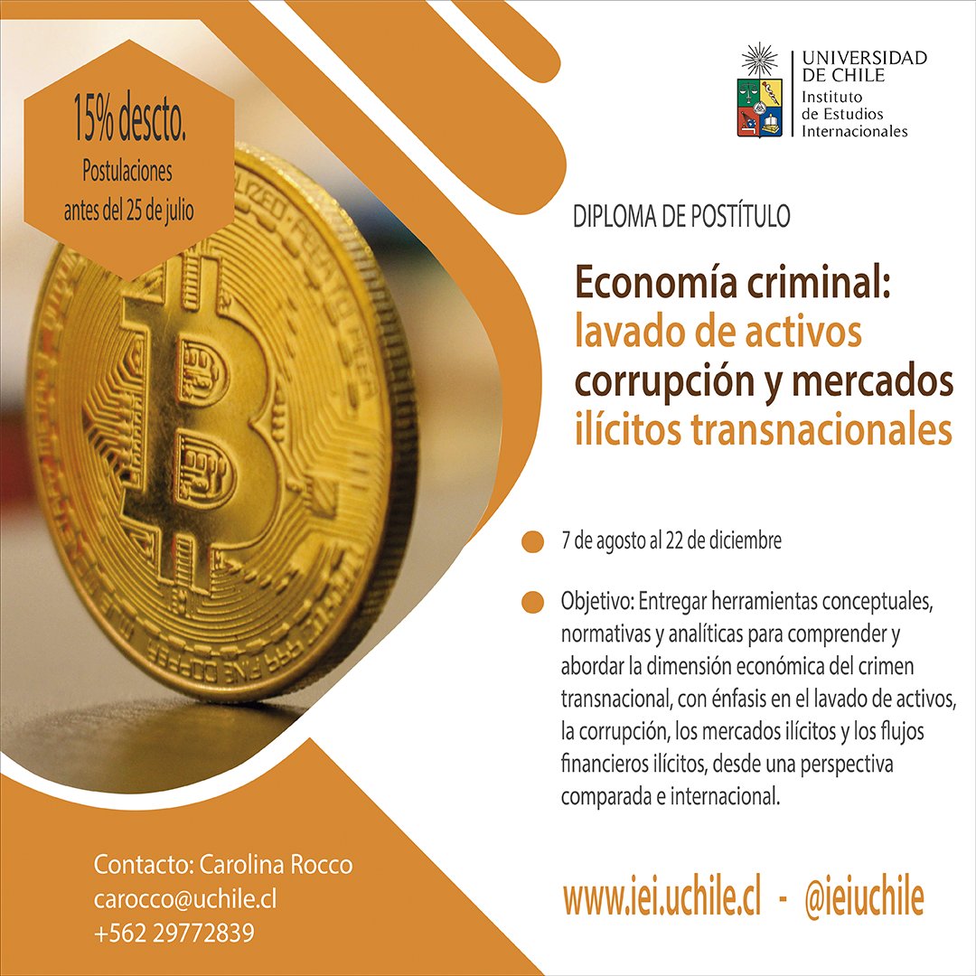 ieiuchile's tweet image. 📌 ¡ Atención! Tenemos un 15% de descuento en los diplomados del @ieiuchile postulando antes del 25 de julio.
Revisa nuestros programas de estudio e impulsa tu carrea: iei.uchile.cl/postgrado