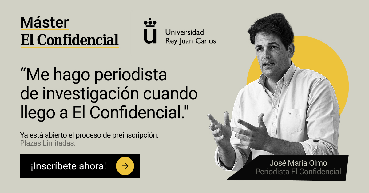 El Confidencial (@elconfidencial) on Twitter photo Última oportunidad para inscribirte en la tercera edición de nuestro <a href="/masterelconfi/">master.elconfidencial.com (periodismo)</a>, que cuenta con plazas limitadas y profesores tan destacados como <a href="/josemariaolmo/">José María Olmo</a>.
El programa busca la excelencia académica con alta empleabilidad y acceso directo a los medios más innovadores. Última oportunidad para inscribirte en la tercera edición de nuestro <a href="/masterelconfi/">master.elconfidencial.com (periodismo)</a>, que cuenta con plazas limitadas y profesores tan destacados como <a href="/josemariaolmo/">José María Olmo</a>.
El programa busca la excelencia académica con alta empleabilidad y acceso directo a los medios más innovadores.