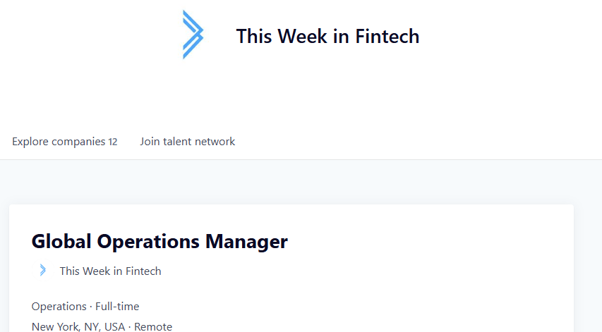 If you're a creative problem-solver,

You want to travel the world,

You love working in small teams,

And you're looking to join the fastest-growing brand in fintech:

Come be our Global Operations Manager at <a href="/twifintech/">This Week in Fintech</a> and <a href="/thestablecon/">stablecon</a>!

jobs.thisweekinfintech.com/companies/this…