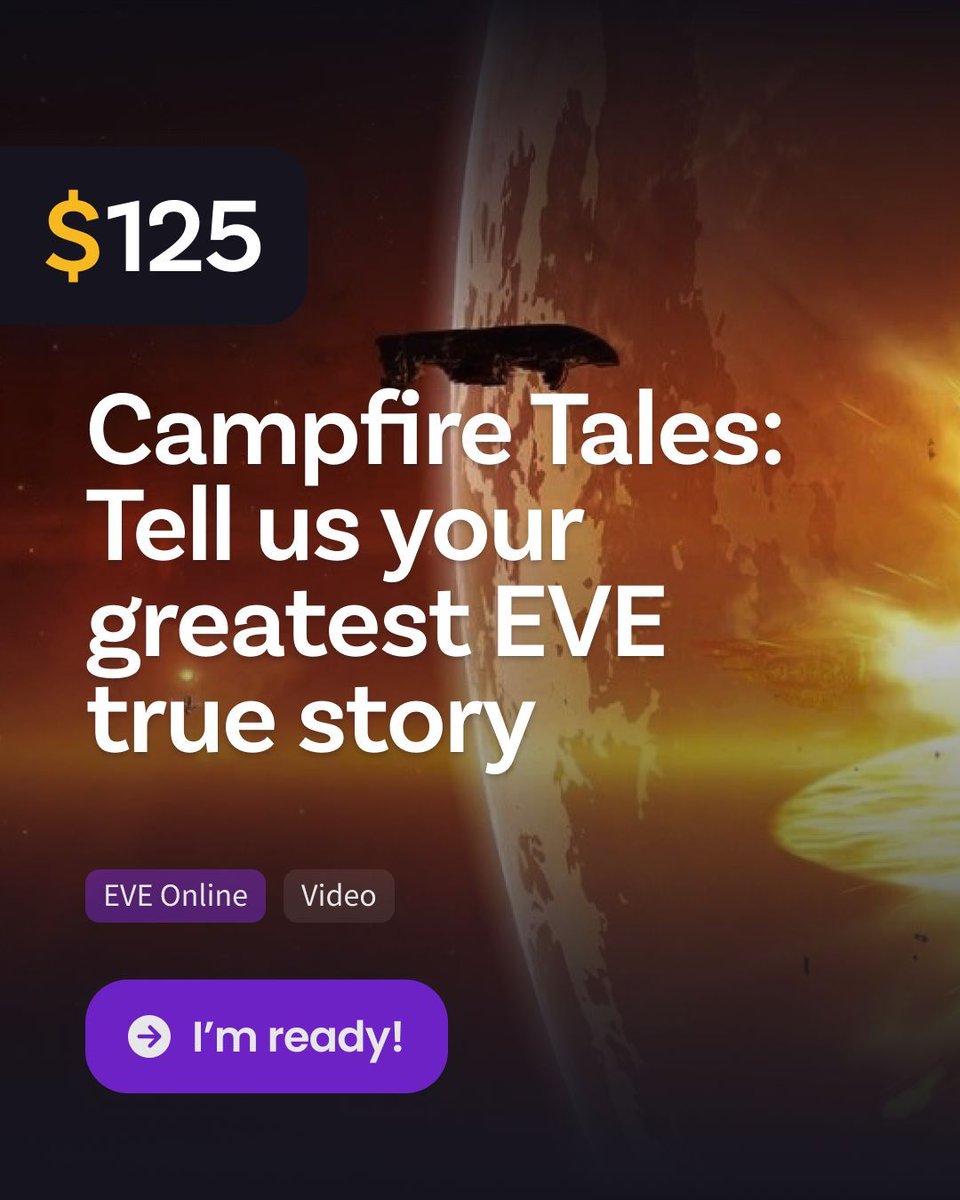 JustAbout__'s tweet image. Only a few days left to enter these two massive @EVEOnline #rewards, in partnership with @CCPGames 馃殌 Don't miss out!
Tell you story, show your passion and get rewarded over on buff.ly/C5bcQll
#tweetfleet #contentcreators