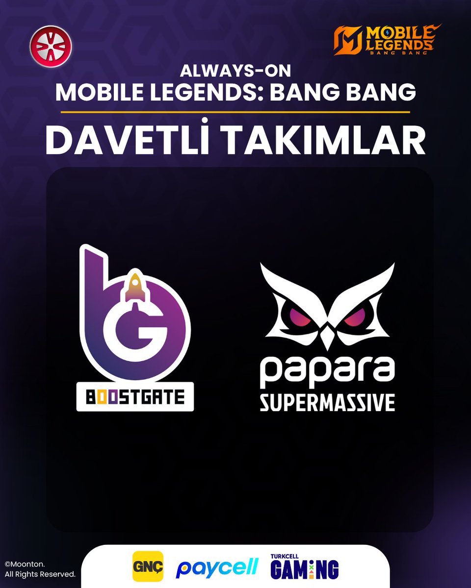🚀 MLBB Aylık Final Turnuvasına Katılacak Davetli Takımlar Belli Oldu! 🎯

Elit takımlar, zafere giden yolda buluşuyor! En iyi taktikler, en zorlu mücadeleler ve şampiyonluk için kıyasıya rekabet! 💥

Hangi takım zirvenin hakimi olacak? Büyük final için geri sayım başladı! ⏳🔥