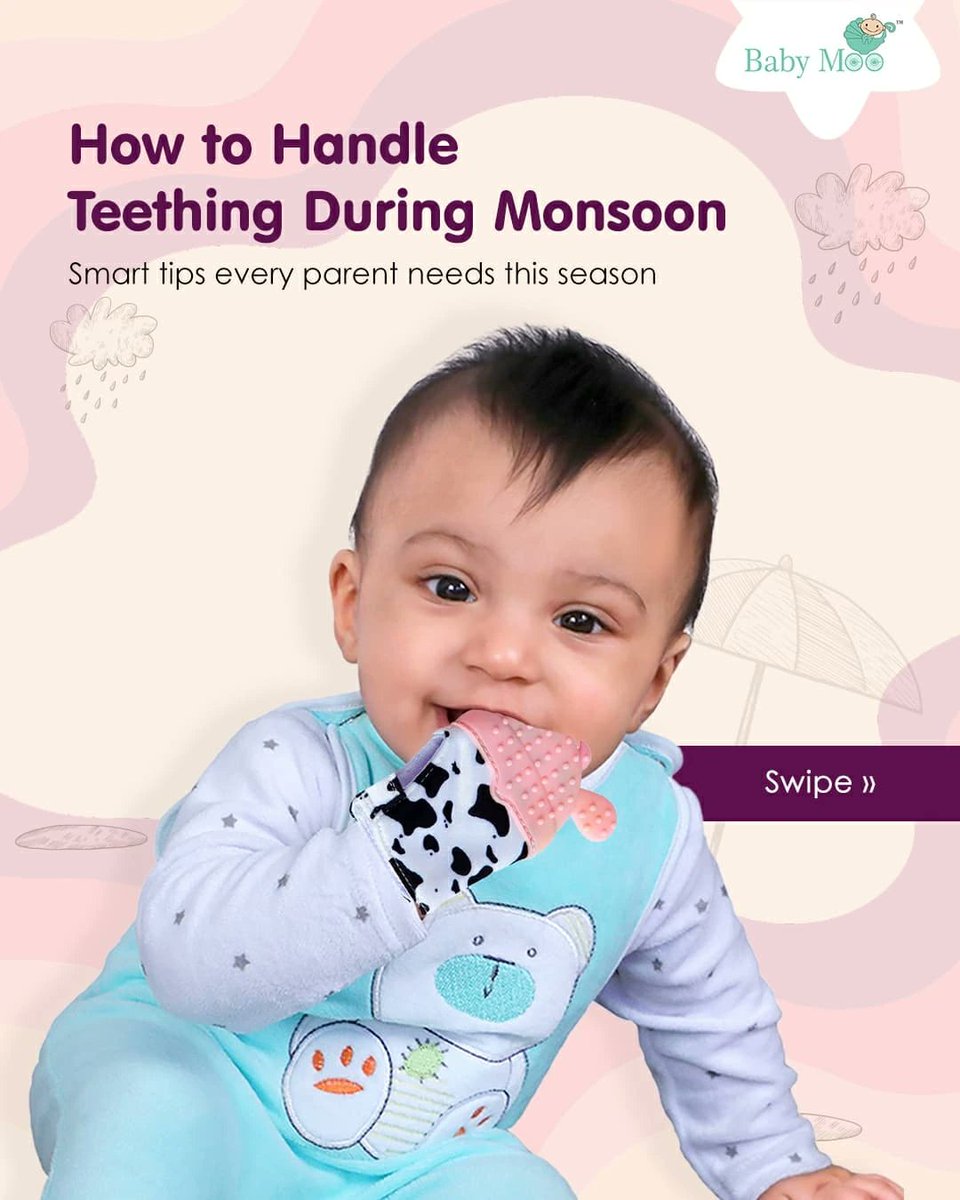 BabyMooin's tweet image. Drooly days call for cool hacks 😅🦷
What’s your teething-time trick that saved the day? Drop it in the comments!

#BabyMoo #TeethingTips #BabyHygiene #MonsoonParenting #ParentingAdvice