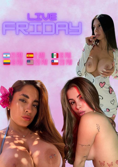 Today at 9 PM 🇦🇷 I'll be live on Onlyfans with my friends 🥵😱  I'm waiting for you, love 😍👉 https://t