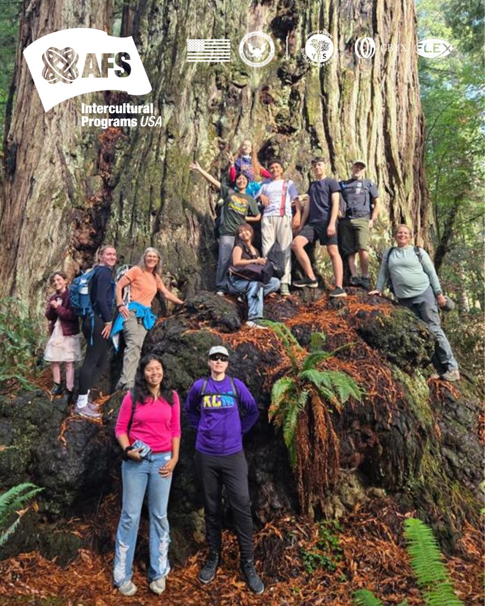 Embark on your next great adventure – host an exchange student with AFS-USA! Start your journey at afsusa.org/host. 

Pictured: Northwest California Area Team students, volunteers, and families gathered for the annual Tall Trees Hike in Redwood National Park. #AFSUSA
