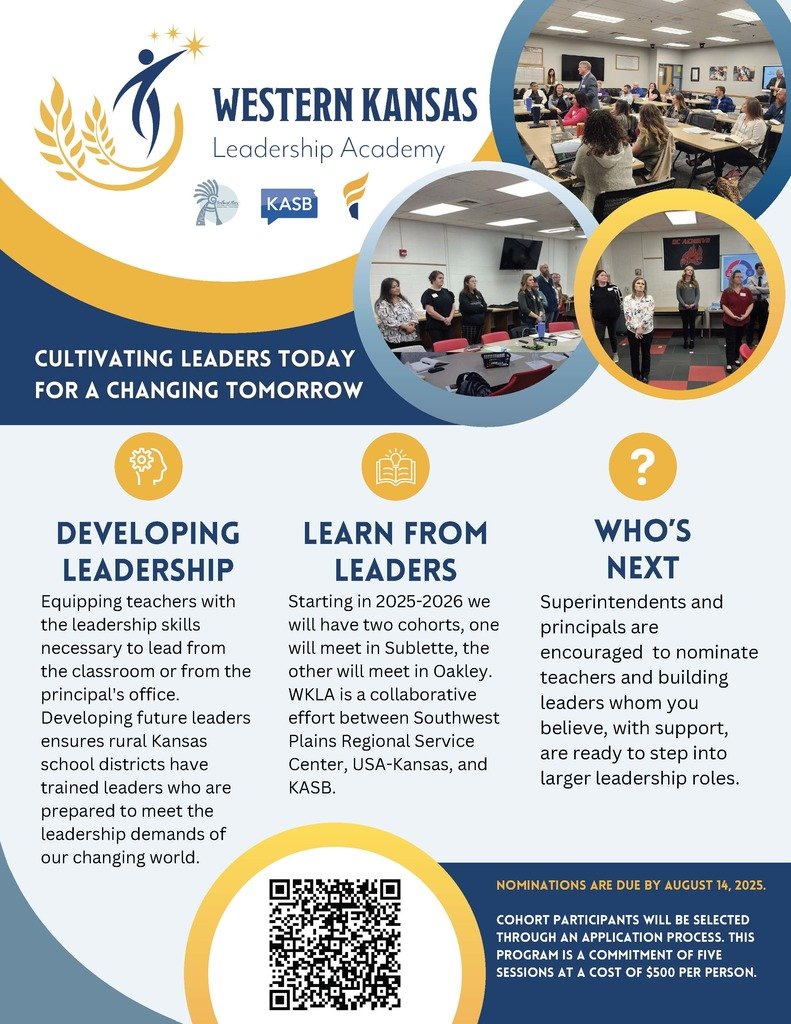 Southwest Plains (@swplains) on Twitter photo We want to prepare the next generation of school leaders! Nominate teachers and building leaders that you think are ready to step into larger leadership roles. Nominate by using the QR code or using this link: bit.ly/413FzaH <a href="/KASBPublicEd/">Kansas Association of School Boards</a> @USA-Kansas <a href="/swplains/">Southwest Plains</a> We want to prepare the next generation of school leaders! Nominate teachers and building leaders that you think are ready to step into larger leadership roles. Nominate by using the QR code or using this link: bit.ly/413FzaH <a href="/KASBPublicEd/">Kansas Association of School Boards</a> @USA-Kansas <a href="/swplains/">Southwest Plains</a>
