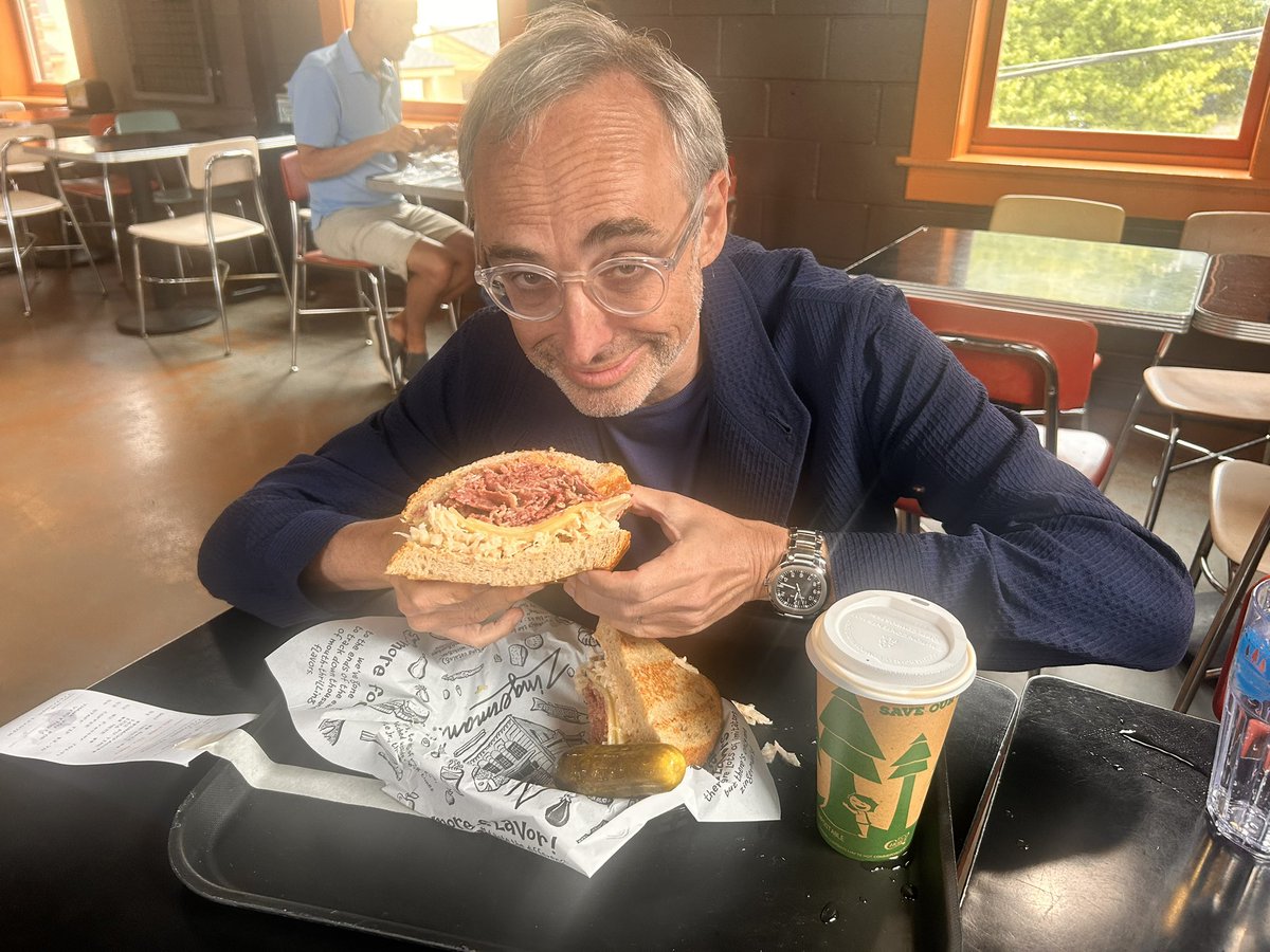 Shteyngart's tweet image. On the sub that stacks (link in bio), the Vera tour continues with visits to Dallas, Miami, Ann Arbor and Toledo lots of culinary notes, too.