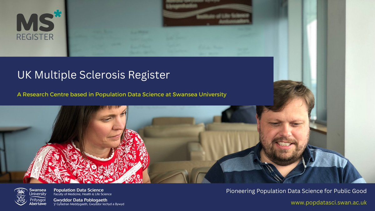 PopDataSci_SU's tweet image. The UK Multiple Sclerosis (MS) Register helps research into this condition by gathering data to answer fundamental questions and giving researchers safe access to this information.
Find out more here👉 popdatasci.swan.ac.uk/centres-of-exc… @SwanseaUni @UKMSRegister @mssocietyuk