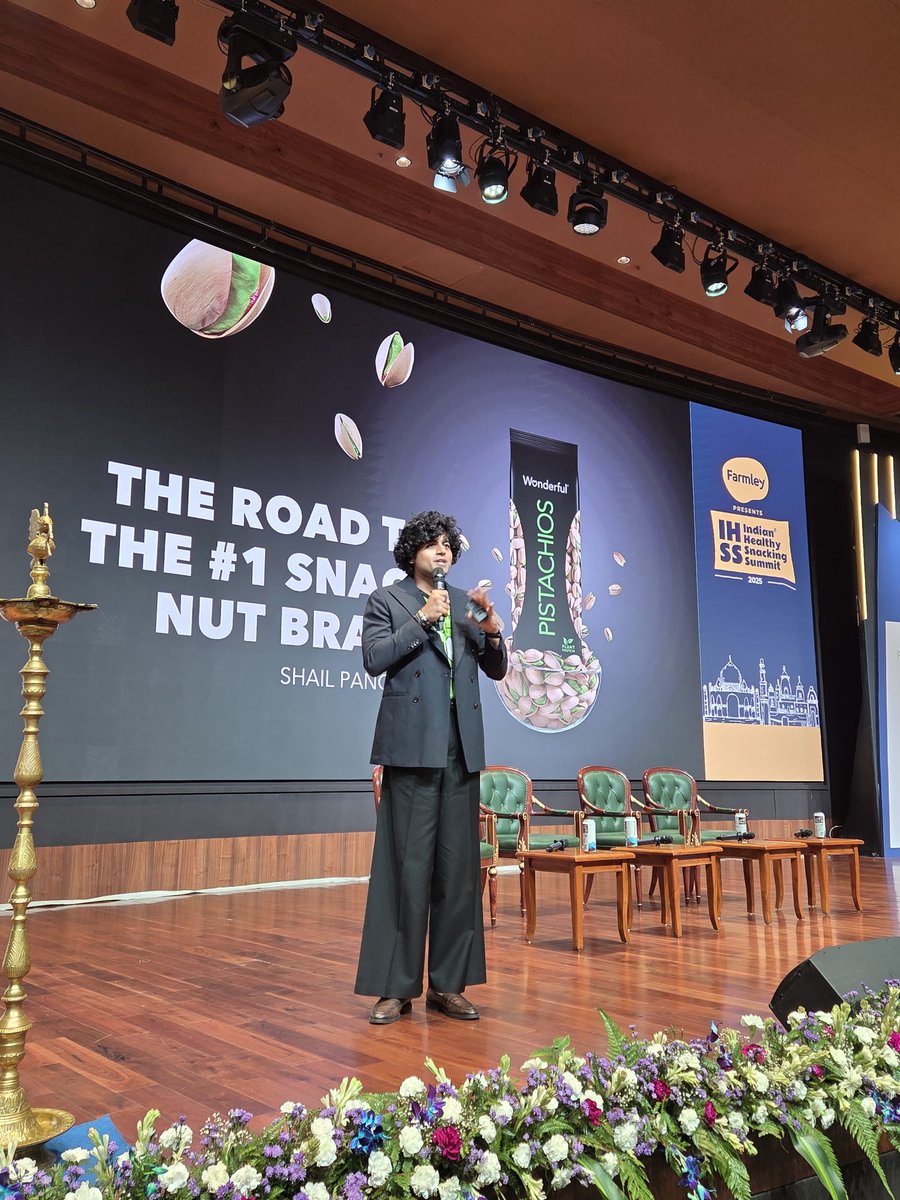 Farmley (@farmleyin) on Twitter photo The $1 BILLION blueprint unveiled!
Shail Pancholi (<a href="/WonderfulNuts/">Wonderful Pistachios</a>) shares the playbook:
-86% of Indians seek protein
-75% are willing to pay more for healthy
-Branding is everything
Farmley is on a similar journey building trust & relevance.
#IHSS2025 #IndianHealthySnackingSummit The $1 BILLION blueprint unveiled!
Shail Pancholi (<a href="/WonderfulNuts/">Wonderful Pistachios</a>) shares the playbook:
-86% of Indians seek protein
-75% are willing to pay more for healthy
-Branding is everything
Farmley is on a similar journey building trust & relevance.
#IHSS2025 #IndianHealthySnackingSummit