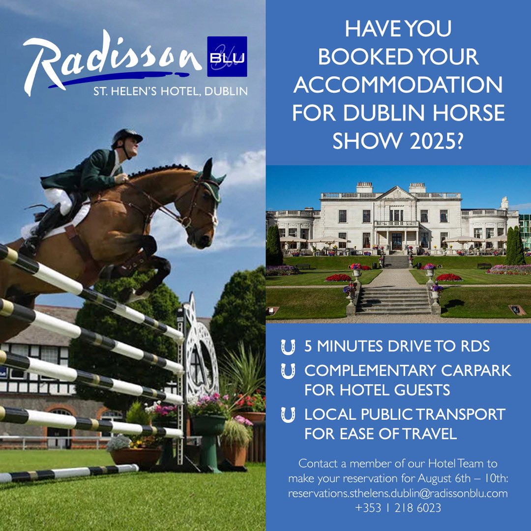 #dublinhotels #failteirland #dublinhorseshow #rdsdublin