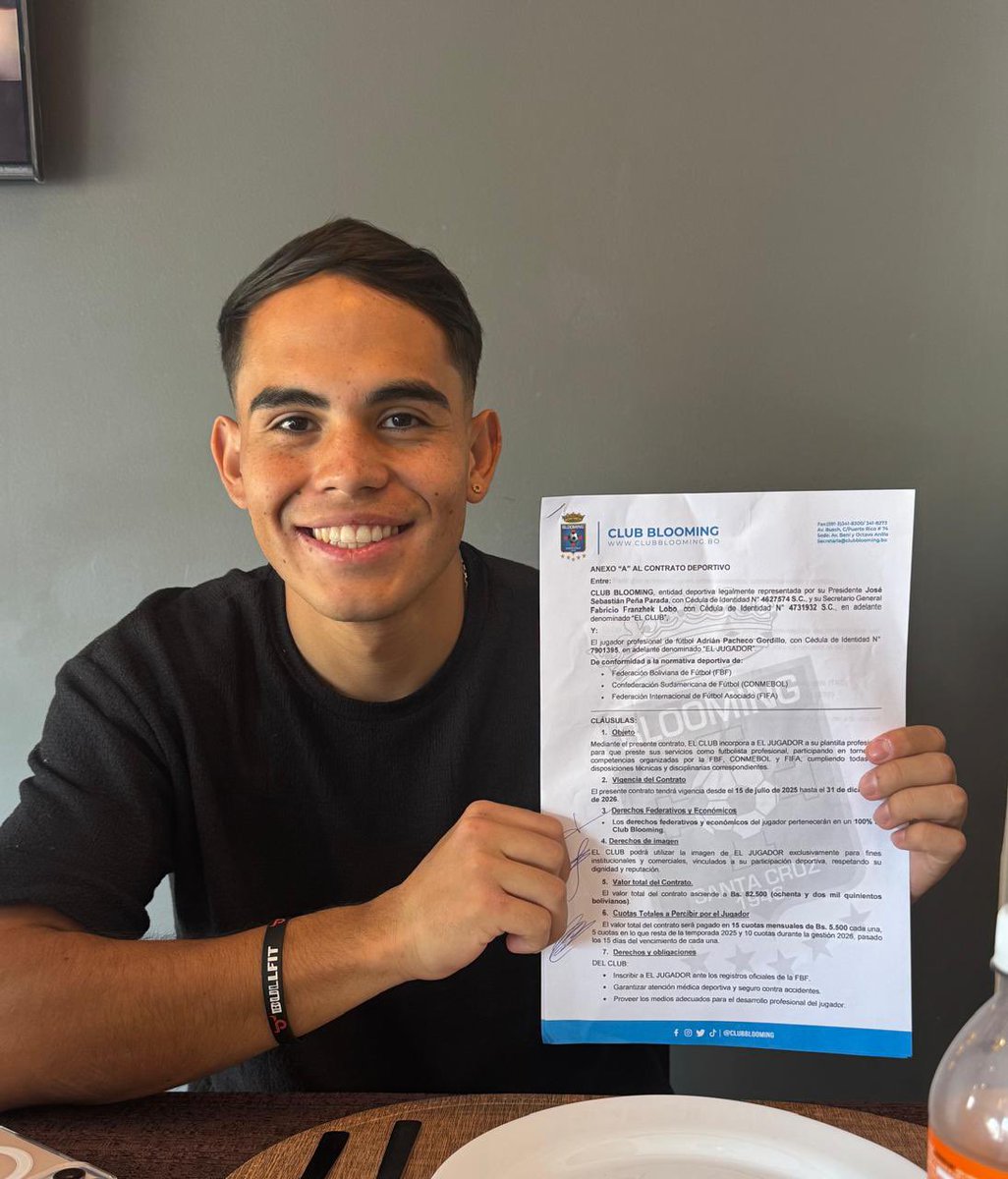 YMAPAAsoccer's tweet image. Adrian Pacheco has signed to Club Blooming of the Bolivian Premier League 🇧🇴.
The Canadian 🇨🇦 and Bolivian 🇧🇴 youth International will continue his development while trying to help Blooming qualify for Copa Lipertadores 🏆
#YMAPAA #DoneDeal
