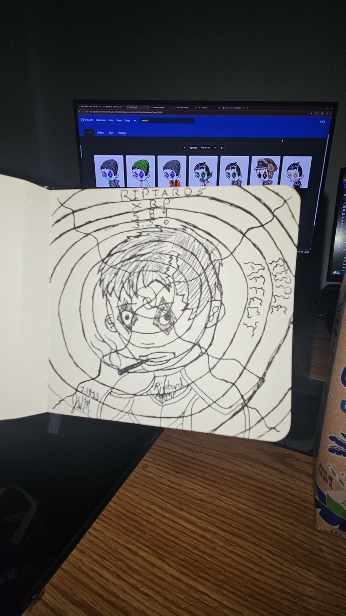 JMAffiliate's tweet photo. Been Up All Night In @birdmanNEST #XRPL #SPACE
Decided To Do Some #RIPTARD Pen Sketching
#XRP #ART #RIPTARDS #589 #RIPPLEAFFECT #DEGEN https://t.co/vvAOU1JtjF