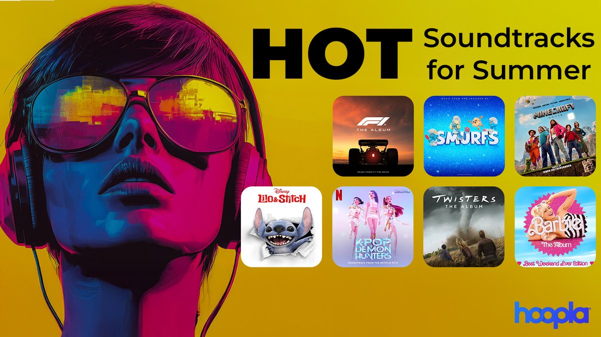hooplaDigital's tweet image. These films are bringing the heat—and the beats. 🎶🎧 Discover the soundtracks that are setting the tone for summer! ❤️🔥 hoopla.app.link/AnnHphly6Ub