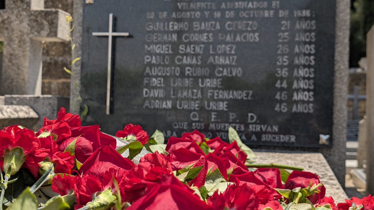 🔴 Hoy se cumplen 89 años del golpe de estado que desencadenó la Guerra Civil.

Desde la Agrupación Socialista de #RiojaAlavesa, reafirmamos nuestro compromiso con la memoria, la justicia y la libertad.

📢 Frente al olvido, memoria.
📢 Frente al autoritarismo, democracia.