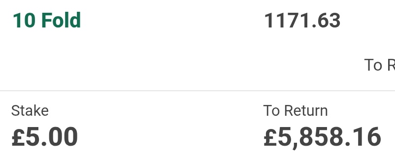 🚨 WEEKEND LONG ACCA! 🚨

£5 into £5,858 🏆 can we do it again?

👇 Get involved for free 👇🚨
t.me/+31U6e7F1b_BlM…