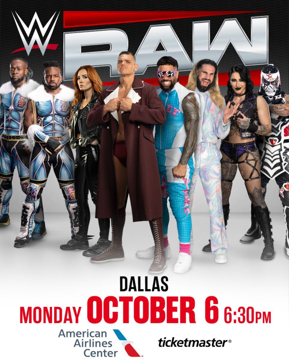 AACenter's tweet image. JUST ANNOUNCED: WWE Monday Night Raw returns to AAC on October 6!
🕙 Venue presale goes live Wednesday July 23 at 10am
🎫 General on sale Friday July 25 at 10am