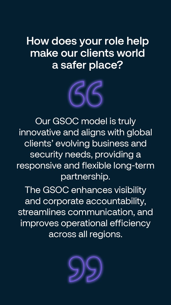 Meet Omar Abu-Rish, our GSOC Director! He drives innovative solutions in our Global GSOC operations, managing risks and ensuring 24/7 protection. Learn more about his vital role below. #BehindTheThreeDots #SecuritasUK #GSOC