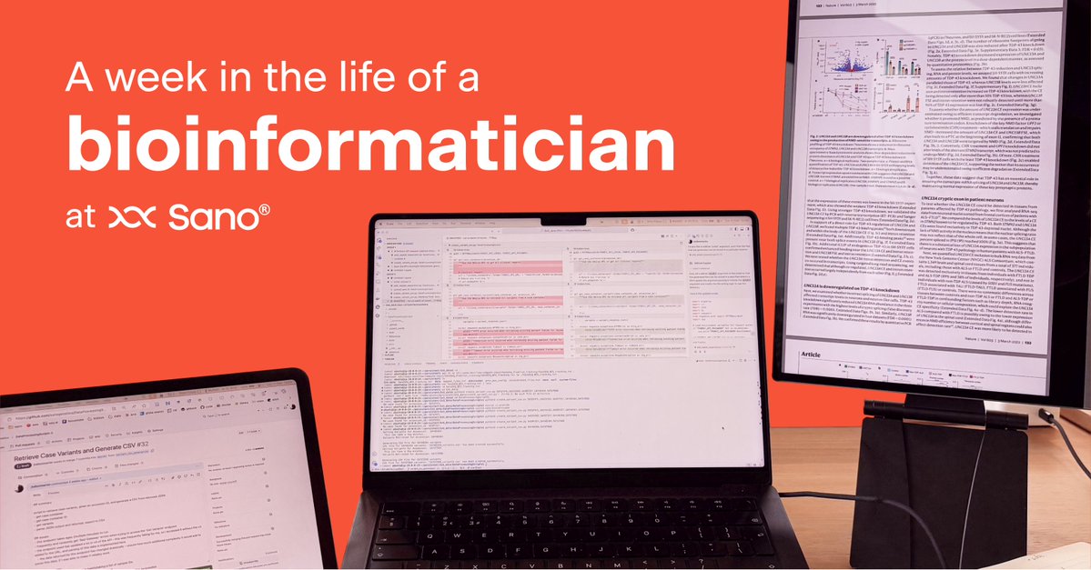 sanogenetics's tweet image. What does a week in the life of a bioinformatician at Sano look like?
Jonny Talbot-Martin is on a mission to unify pipelines that scale and adapt, apply scientific rigor to every data decision, and bridge biology with engineering to deliver results with confidence.
Go behind…