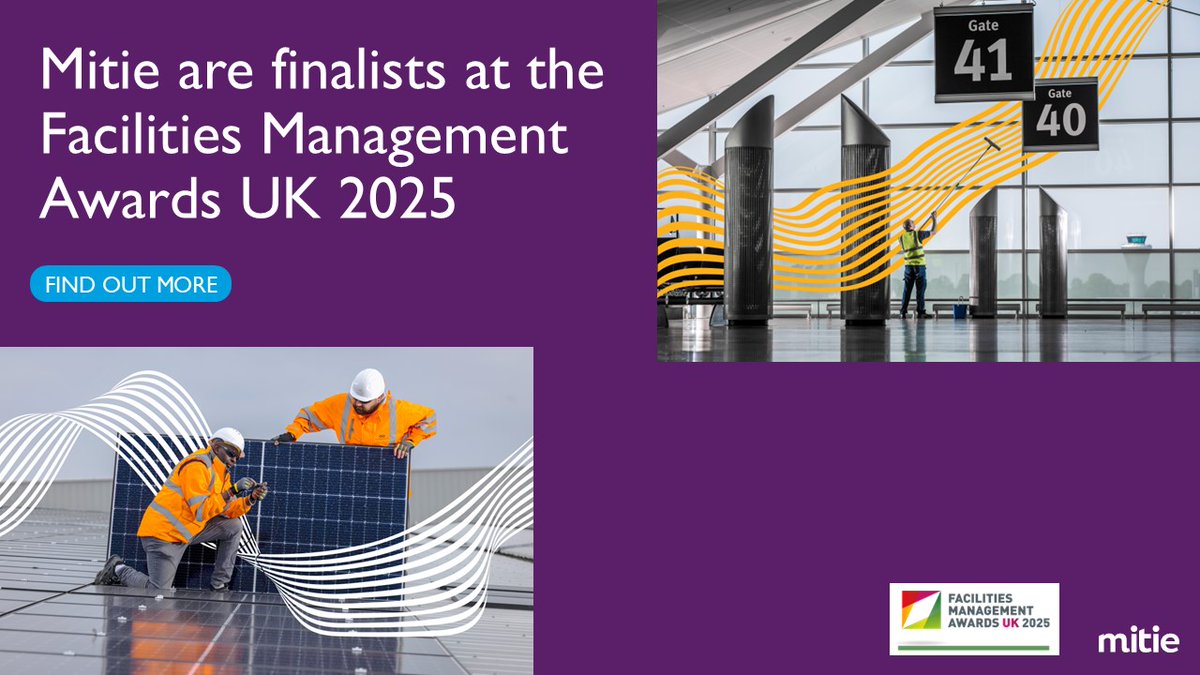 mitie's tweet image. Mitie has been shortlisted for 3 @fmawardsuk 2025 which celebrate the individuals and organisations transforming the future of workspaces and we’re proud to be recognised amongst the best in the industry.
Good luck at the awards!
Find out more > fmawards.co.uk/shortlist
#FM