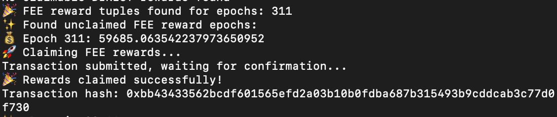 FTSO Fees for Epoch 311 have been claimed bringing YTD infra fees collected to 448604.58 wFLR! 

The DAO now holds 798,332.95 wFLR and 17,926.79 BANK