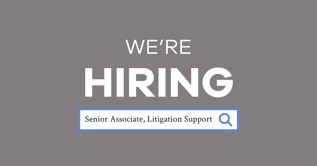 We’re on the hunt for a Senior Associate, Litigation Support to join our fast-growing Law Firm Services team! Don’t wait—apply now &amp; let’s grow together!👉hubs.la/Q03xQTV50

#Wiss #Hiring #NowHiring #CareerGrowth #JobOpportunity #Careers #JoinOurTeam #Accounting #Litigation